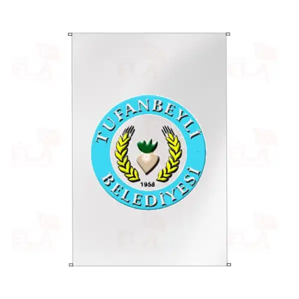 Tufanbeyli Belediyesi Bina Boyu Bayraklar