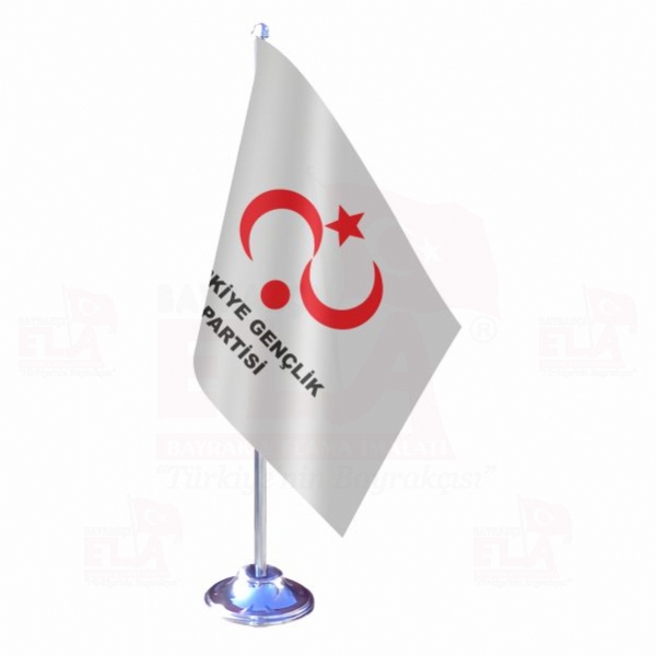 Trkiye Genlik Partisi Tekli Masa Bayra