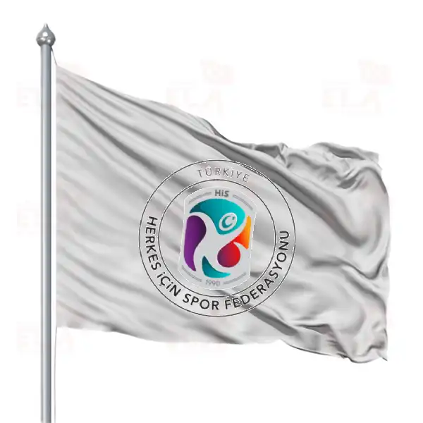 Trkiye Herkes iin Spor Federasyonu Gnder Flamas ve Bayraklar