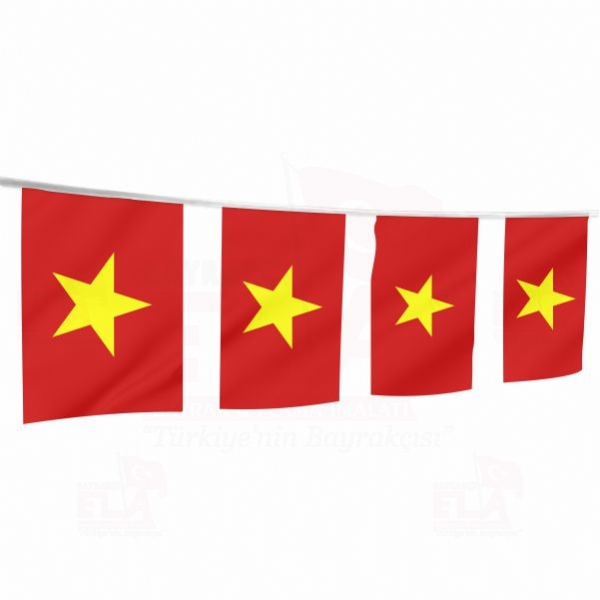 Vietnam pe Dizili Flamalar ve Bayraklar