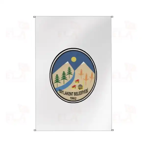 Yaylakent Belediyesi Bina Boyu Bayraklar