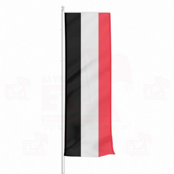 Yemen Yatay ekilen Flamalar ve Bayraklar