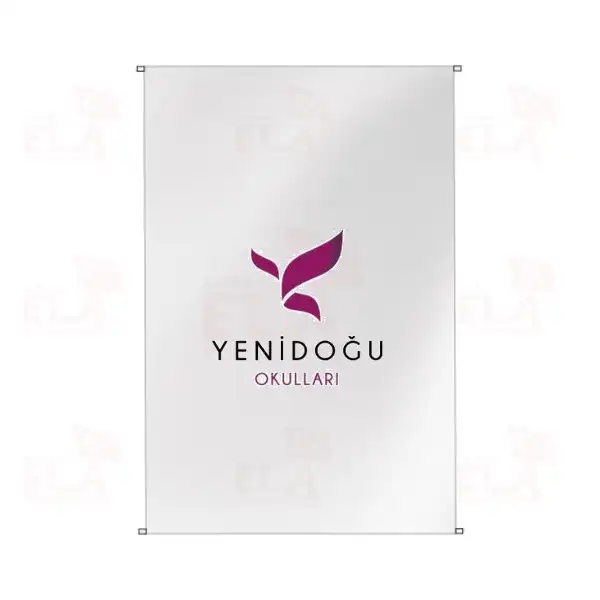 Yenidou Okullar Bina Boyu Bayraklar