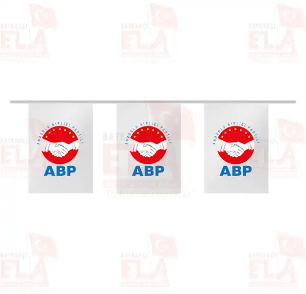 Anadolu Birlii Partisi pe Dizili Flamalar ve Bayraklar