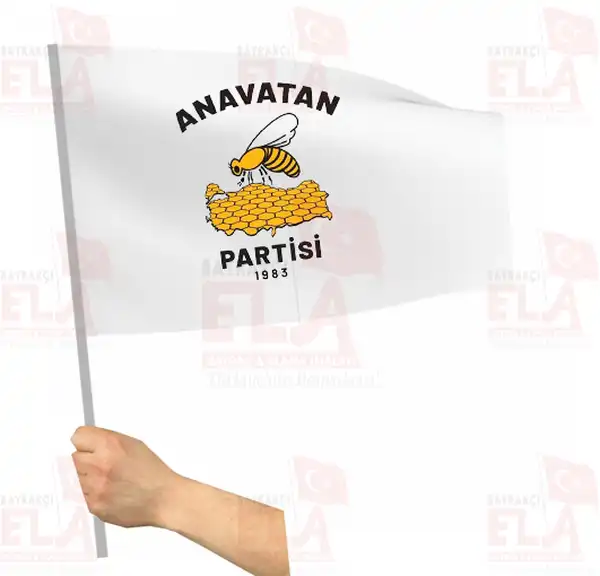 Anavatan Partisi Sopal Bayrak ve Flamalar