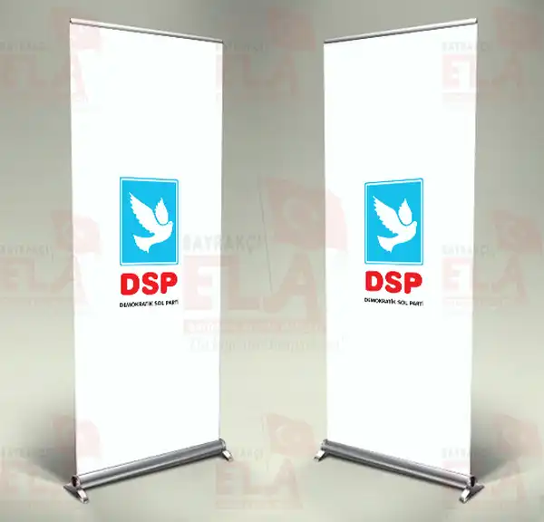 Demokratik Sol Parti Banner Roll Up Nasï¿½l olmuï¿½