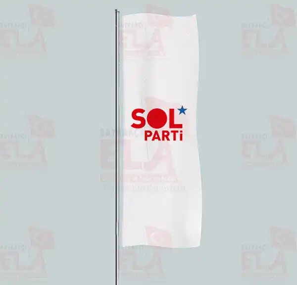 Sol Parti Yatay ekilen Flamalar ve Bayraklar