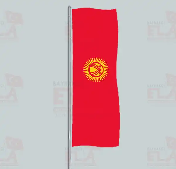 Krgzistan Yatay ekilen Flamalar ve Bayraklar
