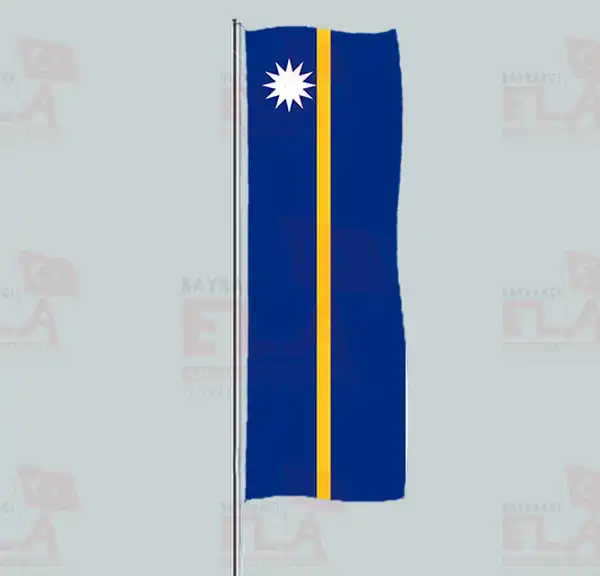 Nauru Yatay ekilen Flamalar ve Bayraklar
