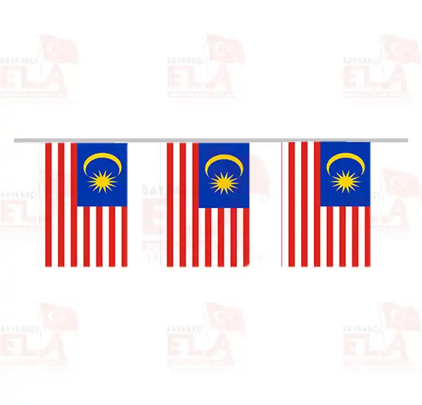 Malezya pe Dizili Flamalar ve Bayraklar