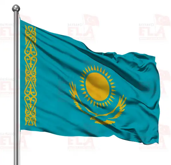 Kazakistan Gnder Flamas ve Bayraklar