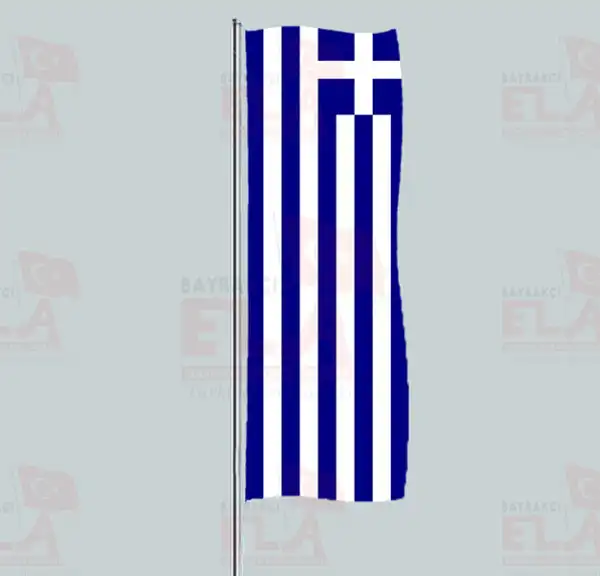 Yunanistan Yatay ekilen Flamalar ve Bayraklar
