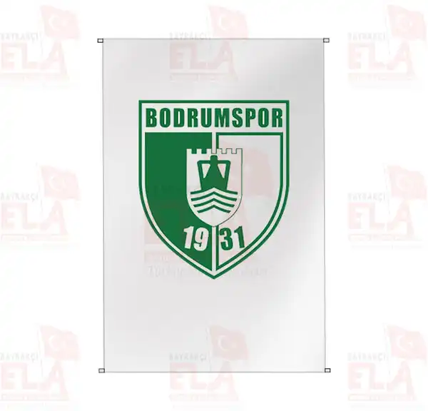 Bodrum Belediyesi Bodrumspor Bina Boyu Flamalar ve Bayraklar