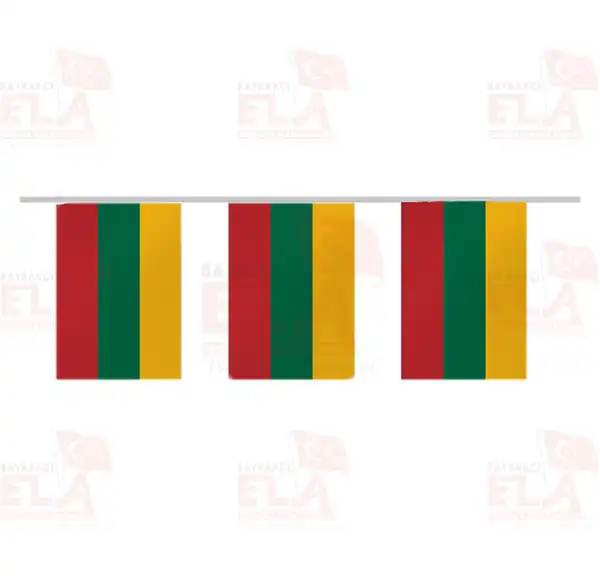 Litvanya pe Dizili Flamalar ve Bayraklar