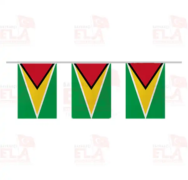 Guyana pe Dizili Flamalar ve Bayraklar