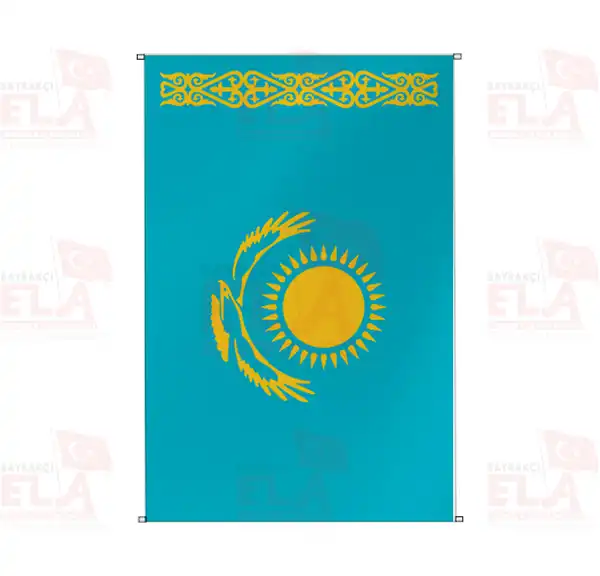 Kazakistan Bina Boyu Flamalar ve Bayraklar