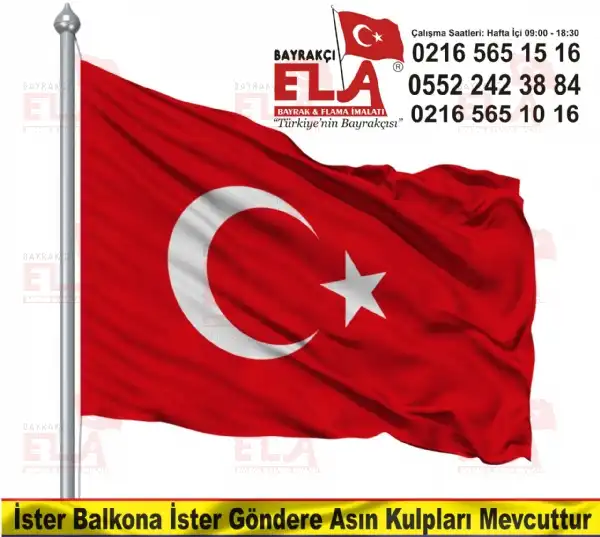 50x75 Trk Bayrak Satn al