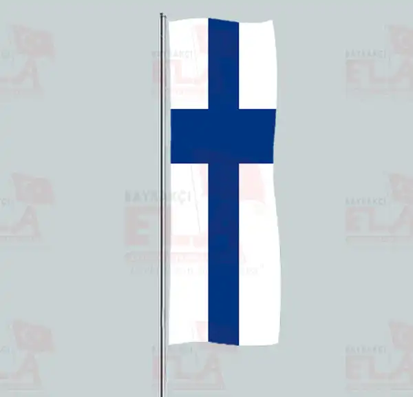 Finlandiya Yatay ekilen Flamalar ve Bayraklar
