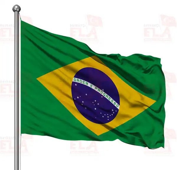 Brezilya Gnder Flamas ve Bayraklar