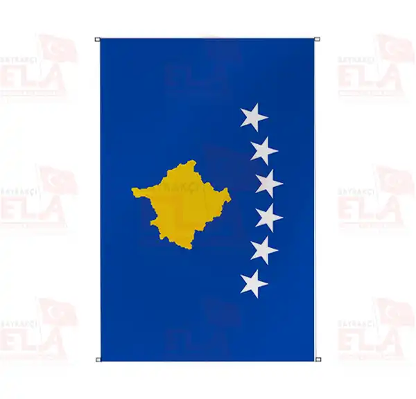 Kosova Bina Boyu Flamalar ve Bayraklar