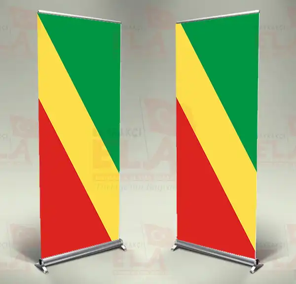 Kongo Cumhuriyeti Banner Roll Up