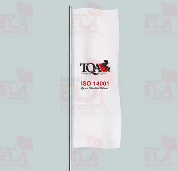 TQA ISO 14001 Yatay ekilen Flamalar ve Bayraklar