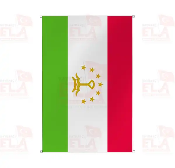 Tacikistan Bina Boyu Flamalar ve Bayraklar
