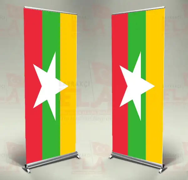 Myanmar Banner Roll Up