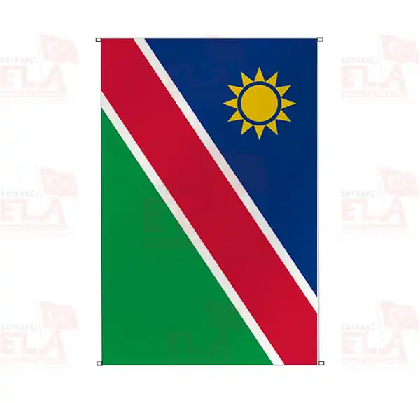 Namibya Bina Boyu Flamalar ve Bayraklar