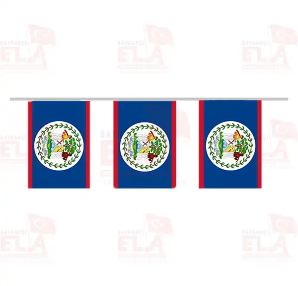 Belize pe Dizili Flamalar ve Bayraklar