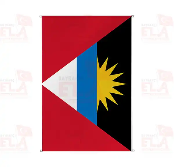 Antigua ve Barbuda Bina Boyu Flamalar ve Bayraklar