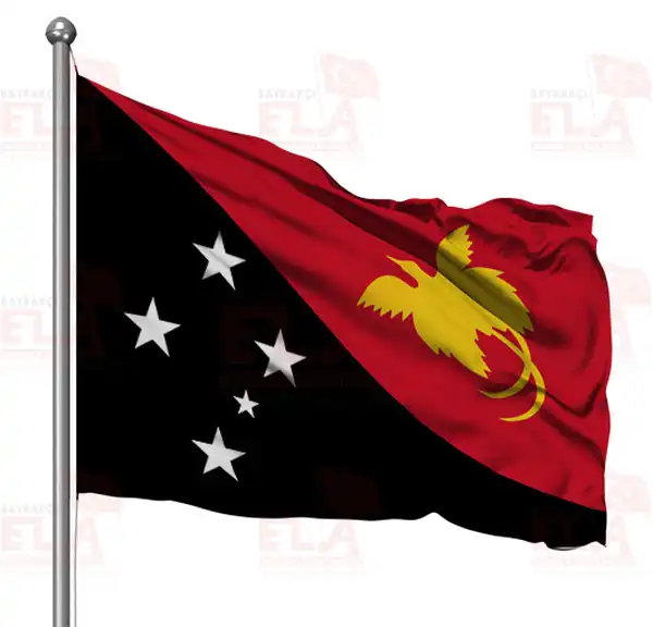 Papua Yeni Gine Gnder Flamas ve Bayraklar