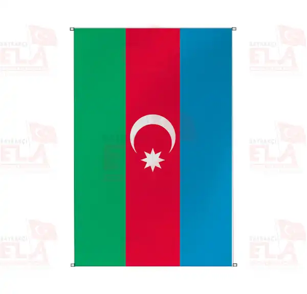 Azerbaycan Bina Boyu Flamalar ve Bayraklar