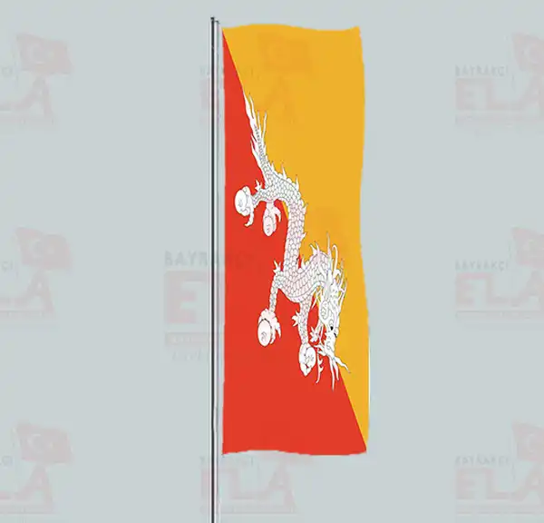 Bhutan Yatay ekilen Flamalar ve Bayraklar
