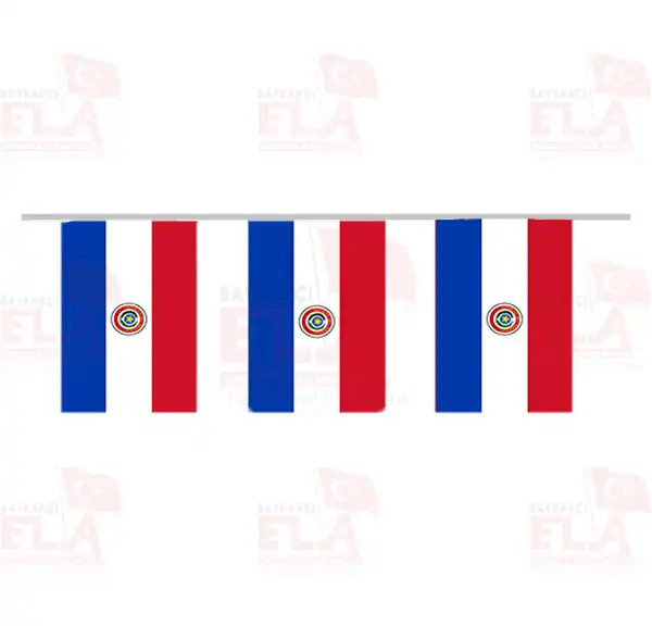 Paraguay pe Dizili Flamalar ve Bayraklar