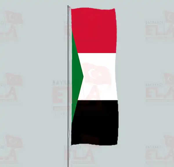 Sudan Yatay ekilen Flamalar ve Bayraklar