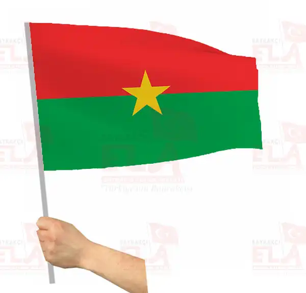 Burkina Faso Sopal Bayrak ve Flamalar