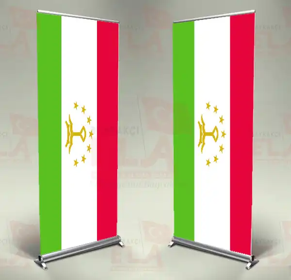 Tacikistan Banner Roll Up