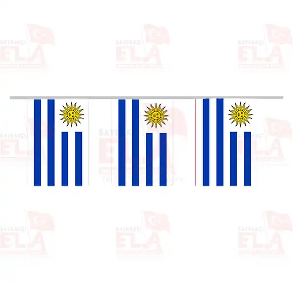 Uruguay pe Dizili Flamalar ve Bayraklar