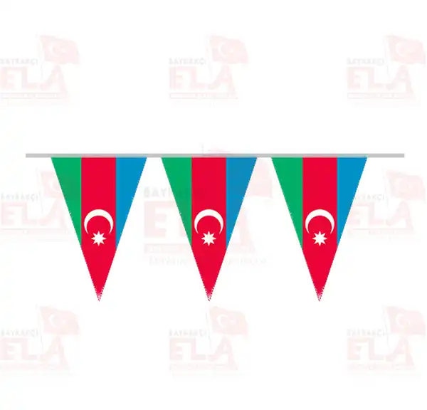 Azerbaycan gen Bayrak ve Flamalar