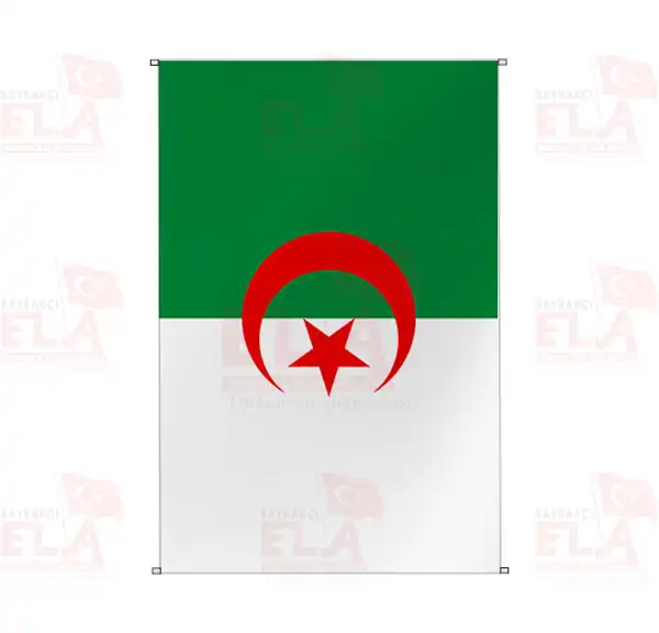 Cezayir Bina Boyu Flamalar ve Bayraklar