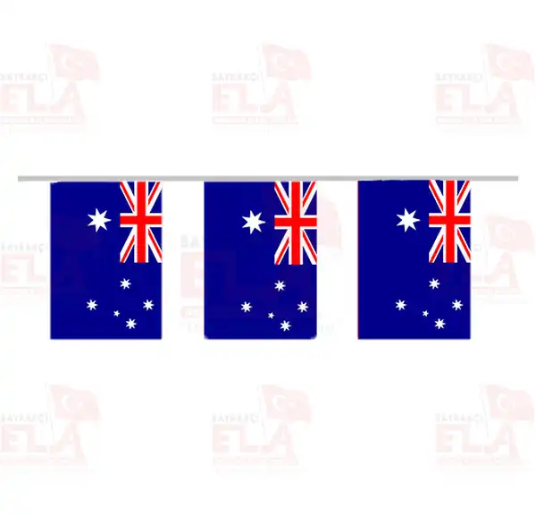 Avustralya pe Dizili Flamalar ve Bayraklar