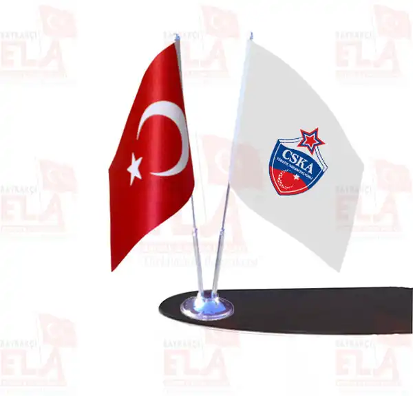 CSKA Moskova Trkiye Organizasyonu Masa Bayrak