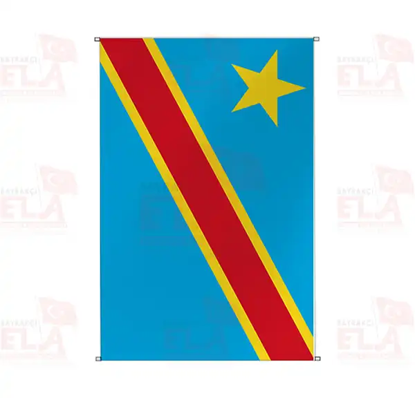 Demokratik Kongo Cumhuriyeti Bina Boyu Flamalar ve Bayraklar
