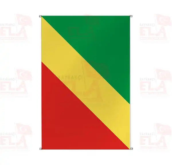Kongo Cumhuriyeti Bina Boyu Flamalar ve Bayraklar