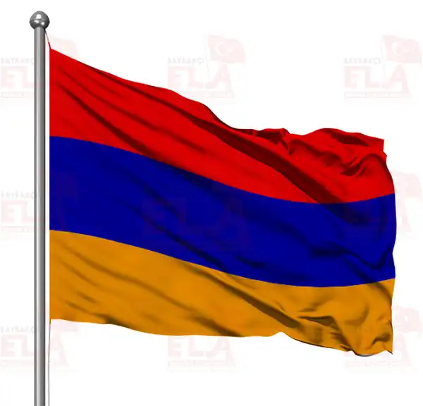Ermenistan Gnder Flamas ve Bayraklar