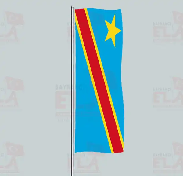 Demokratik Kongo Cumhuriyeti Yatay ekilen Flamalar ve Bayraklar