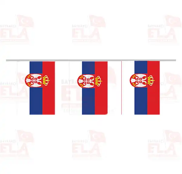 Srbistan pe Dizili Flamalar ve Bayraklar