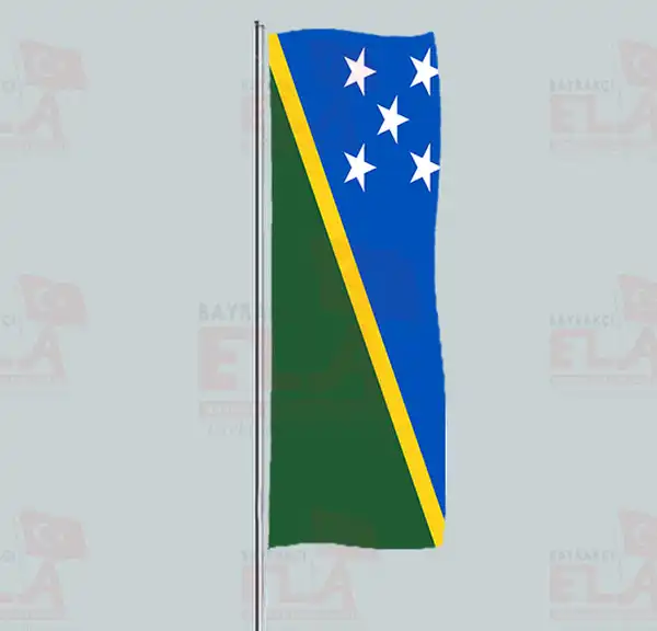 Solomon Adalar Yatay ekilen Flamalar ve Bayraklar