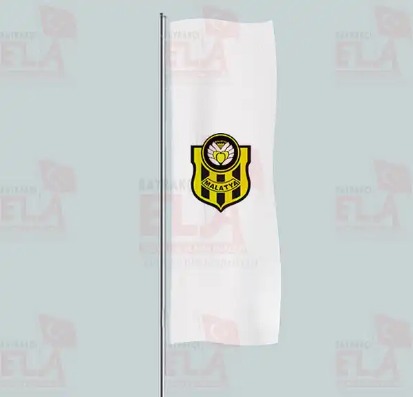 Yeni Malatyaspor Yatay ekilen Flamalar ve Bayraklar